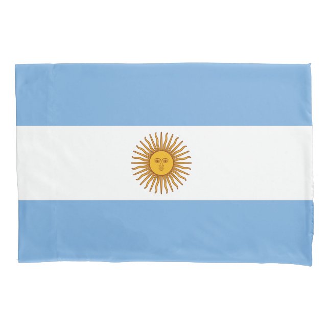 Taie d'oreiller de drapeau de l'Argentine (devant)