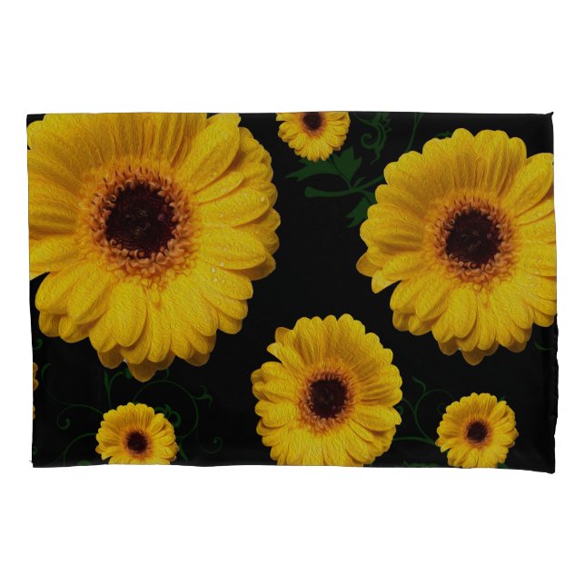 Taie d'oreiller de tournesols (devant)