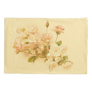 Taie d'oreiller florale de fleur rose de bouquet
