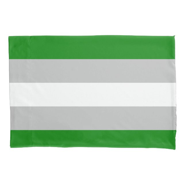 taie d'oreiller Gris-romantique de drapeau (devant)