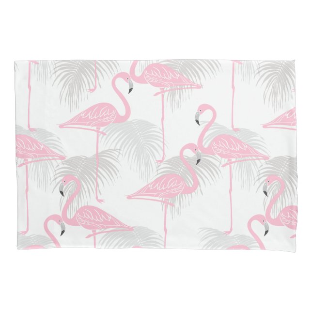 Taie d'oreiller mignonne de motif de flamant (devant)