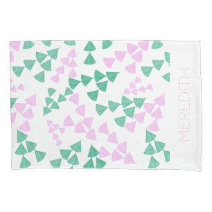 taie d'oreiller personnalisée fleurs blanches joli