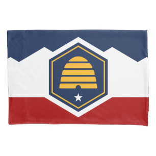 Taie d'oreiller simple patriotique avec drapeau de