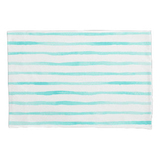 Taie d'oreiller Turquoise Stripes Alive