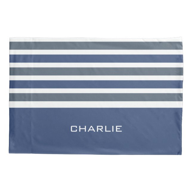 Taies d'oreiller faites sur commande de monogramme (Dos)