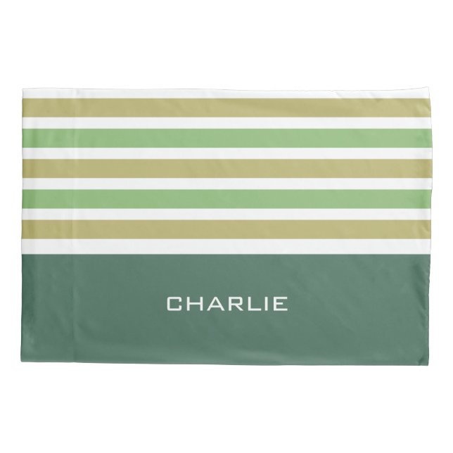 Taies d'oreiller faites sur commande de monogramme (Dos)