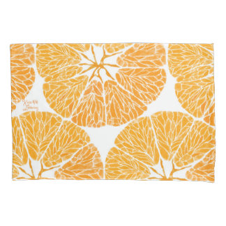 Taies d'oreiller - orange vous heureux…
