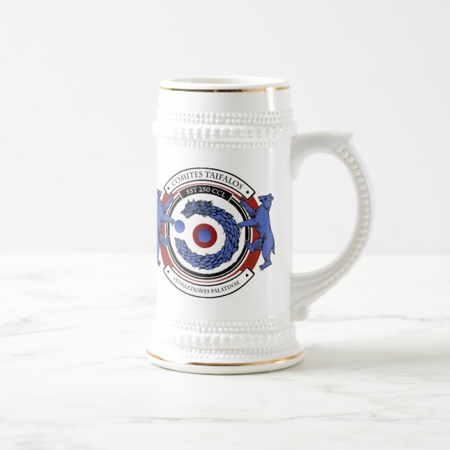 Taifalos - heraldisches Wappen Stein Bierglas (Rechts)