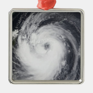 Taifun Chaba im Western pazifischen Ozean Silbernes Ornament
