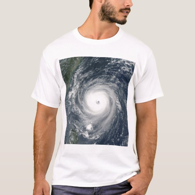 Taifun Longwang nähert sich Taiwan T-Shirt (Vorderseite)