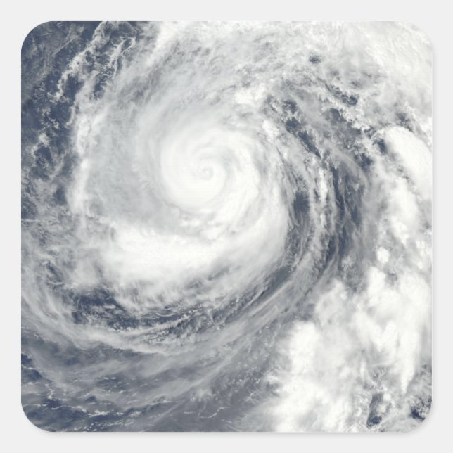 Taifun Phanfone 2 Quadratischer Aufkleber (Vorderseite)