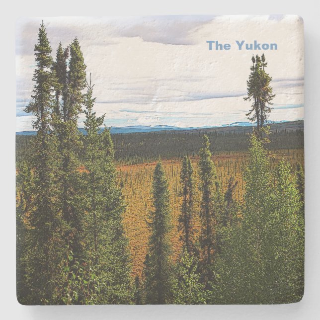 Taiga Summer Steinuntersetzer (Vorderseite)