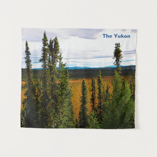 Taiga Summer - Yukon Wandteppich (Vorderseite (Horizontal))