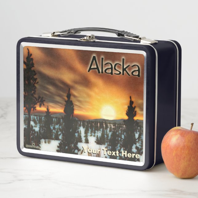 Taiga Sun - Alaska Metall Brotdose (Beispiel)