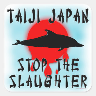 Taiji Slaughter Quadratischer Aufkleber