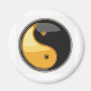 Taijitu_gelb Magnet