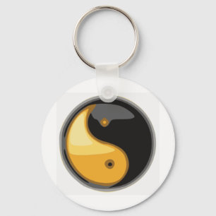 Taijitu_gelb Schlüsselanhänger
