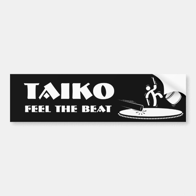 Taiko - glauben Sie dem Schlag - Autoaufkleber (Vorne)