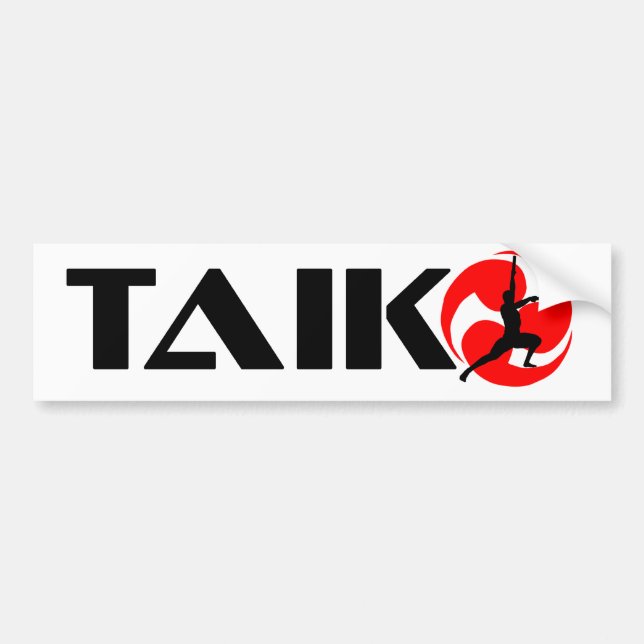Taiko Typ (Entwurf 3) Autoaufkleber (Vorne)