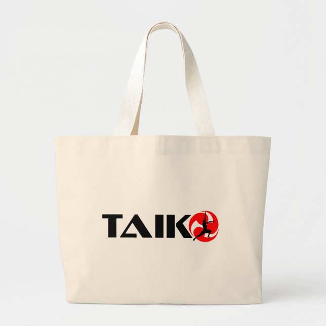 Taiko Typ (Entwurf 3) Jumbo Stoffbeutel (Vorne)
