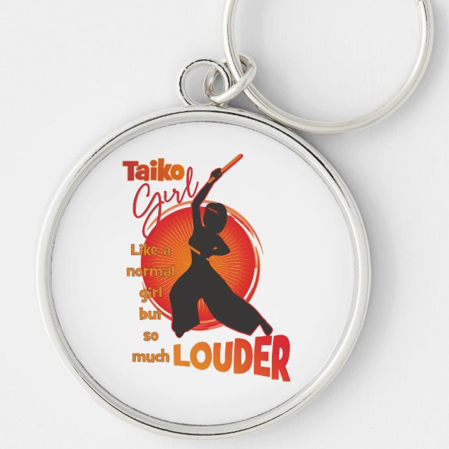 TaikoGirl (halflang)  Schlüsselanhänger (Vorne)
