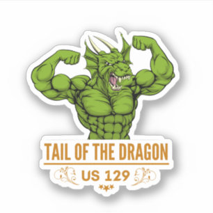 Tail of the Dragon Deals Gap Motorrad-Rundreise Aufkleber