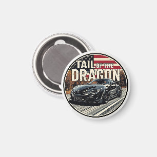 Tail of the Dragon Deals Gap Sportwagen-Roadtrip  Magnet