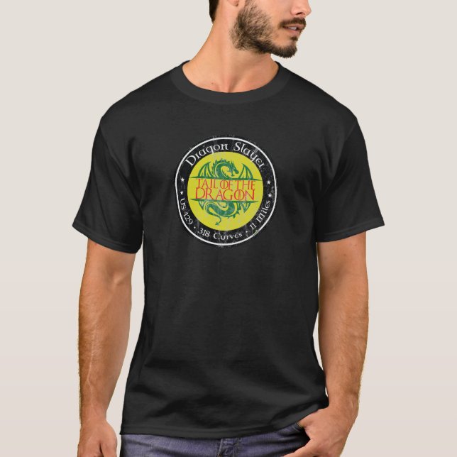 Tail of the Dragon Road US 129 Motorcycle 01 T-Shirt (Vorderseite)