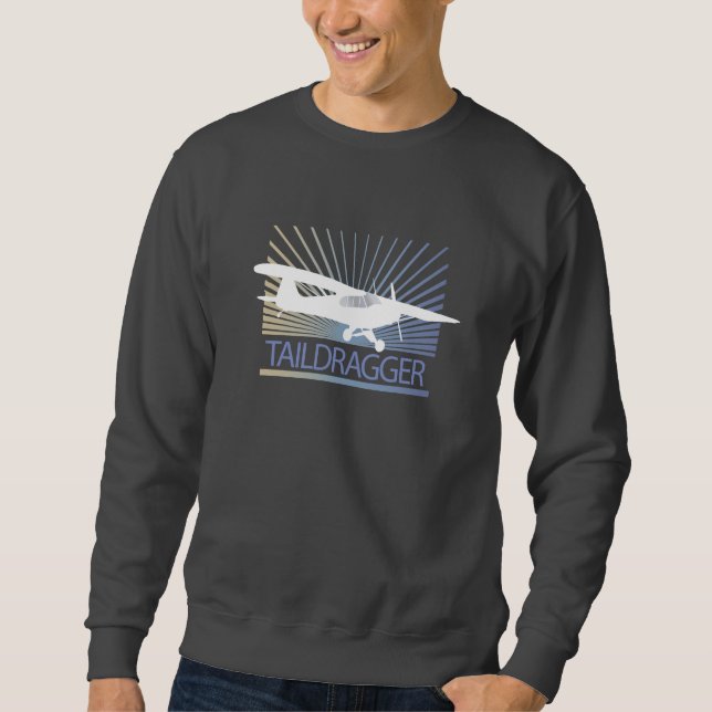 Taildragger Flugzeug Sweatshirt (Vorderseite)