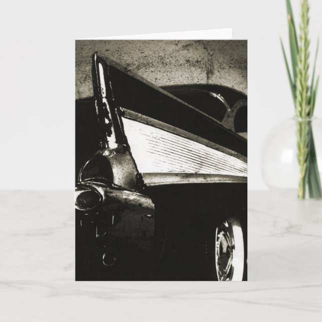 Tailfins - Chevy Gruß-Karte 1957 Karte (Vorderseite)