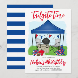 Tailgate Time Football Einladung zum Geburtstag