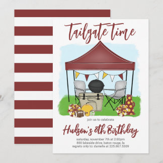 Tailgate Time Football Einladung zum Geburtstag