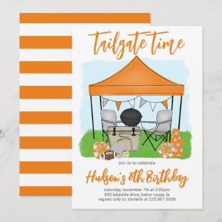 Tailgate Time Football Einladung zum Geburtstag