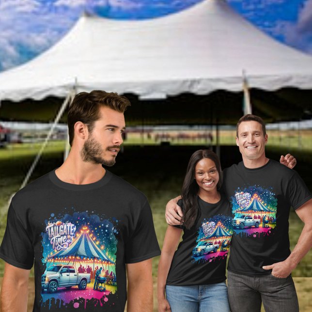 Tailgate Time Party Zent T-Shirt (Tailgate Time Collection with tent  T-Shirts)