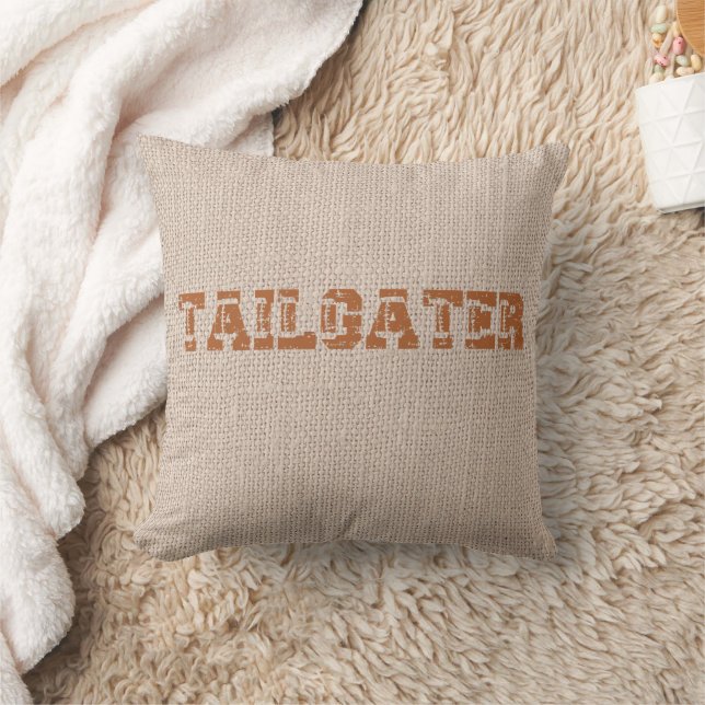 Tailgater Football Typografie Kissen (Decke)