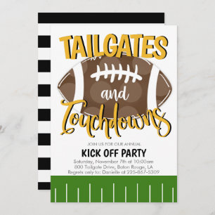 Tailgates and Touchdowns Football JEDES TEAM COLOR Einladung