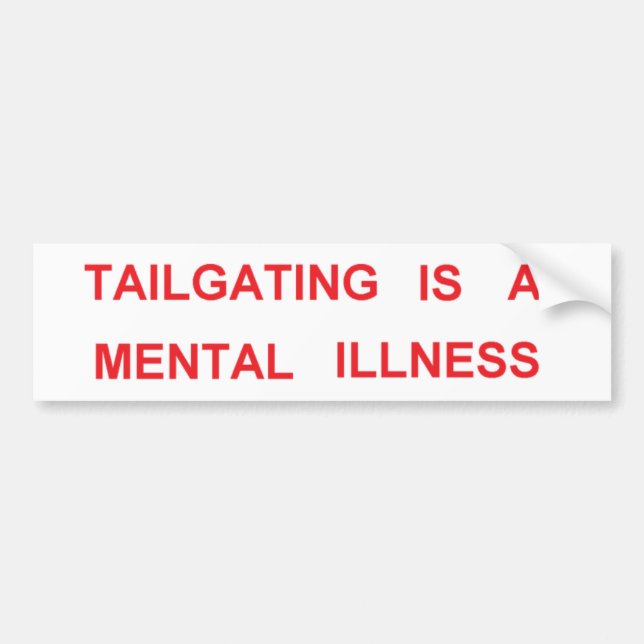 Tailgating Autoaufkleber (Vorne)