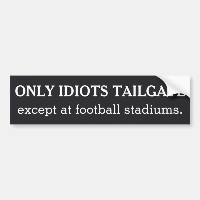 Tailgating custom color bumpersticker autoaufkleber (Vorne)