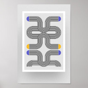 Taille A4 Bauhaus Poster d'art 10.3