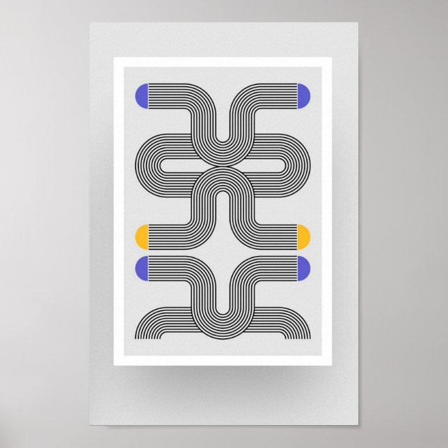 Taille A4 Bauhaus Poster d'art 10.3 (Devant)