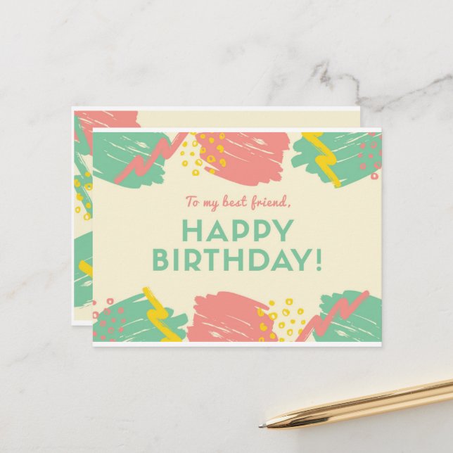 Taille de la carte postale : Standard, 3,5 (Devant/Arrière en situation)