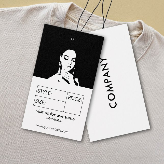 Taille de l'entreprise Étiquette Vêtements Prix Ha (Créateur téléchargé)