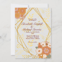 Taille du faire-part de mariage : 5"x7", papier : 