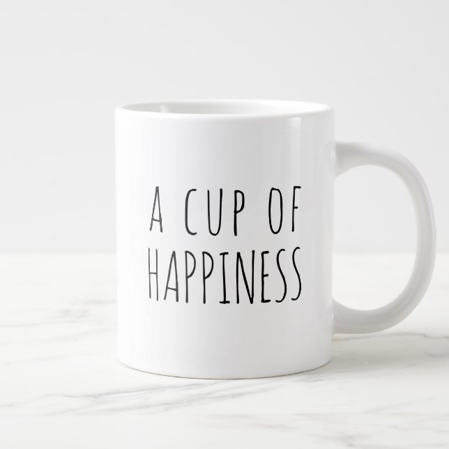 Taille JUMBO - une tasse de bonheur moderne café M (Droite)