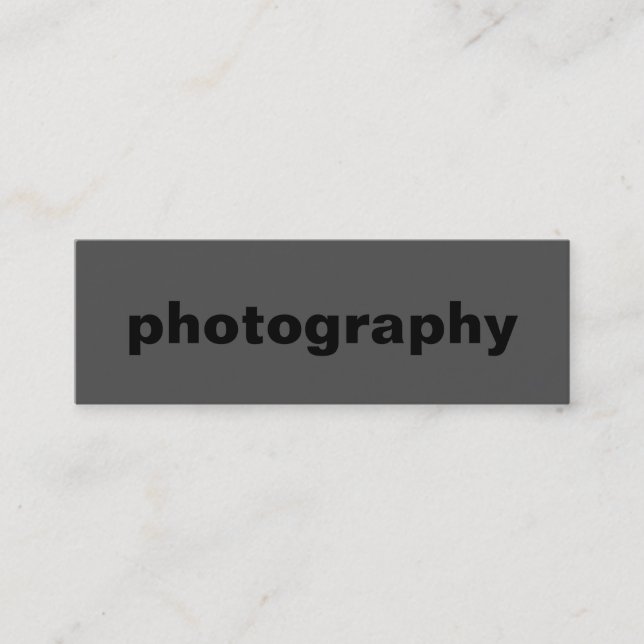 Taille maigre Noir Out Gris Carte de visite standa (Devant)