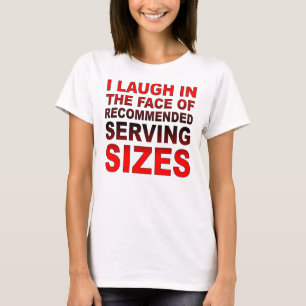 Tailles de service recommandées T-Shirt drôle