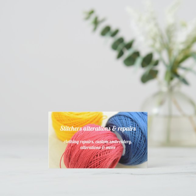 Tailor, Carte de visite d'altération des vêtements (Debout devant)