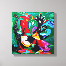 Taino Dance, Puerto Rico Art Leinwanddruck