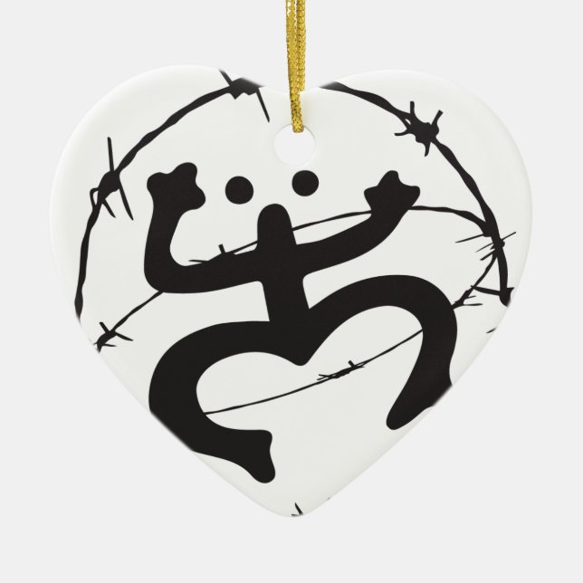 Taino Nativo Keramik Ornament (Vorne)