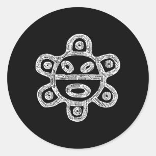 Taino Sun Puerto Rico Städte Boriken Bor Runder Aufkleber